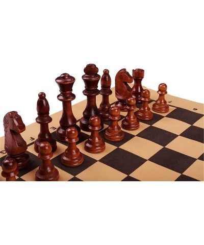 4 King Height Wooden Chess Pieces (32+2 Extra Queens) Wooden Chess Pieces Tournament Staunton Wood Chessmen Pieces Only Chess...