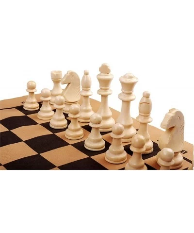 4 King Height Wooden Chess Pieces (32+2 Extra Queens) Wooden Chess Pieces Tournament Staunton Wood Chessmen Pieces Only Chess...