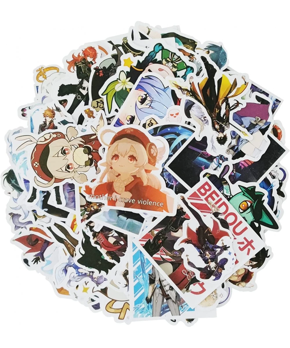 Genshin Impact Stickers 100pcs Anime Stickers Pack Waterproof for Skateboard Luggage $14.76 Kids' Stickers