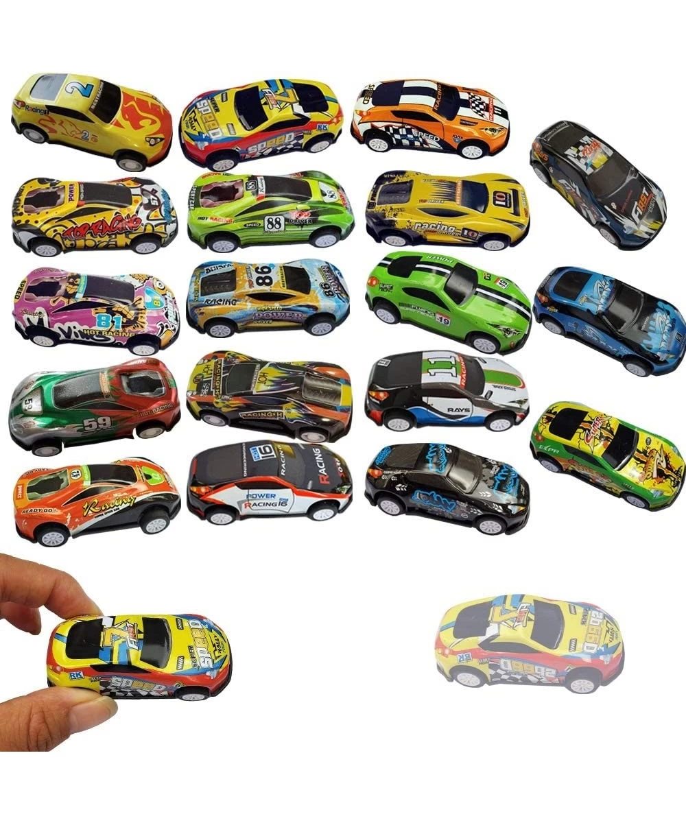 18Pcs Metal Pull Back Racing Car Toy Die Cast Race Car Vehicles Friction Powered Toddler Boy Car Toys 2.7 Inch $21.58 Kids' P...