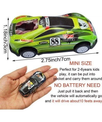 18Pcs Metal Pull Back Racing Car Toy Die Cast Race Car Vehicles Friction Powered Toddler Boy Car Toys 2.7 Inch $21.58 Kids' P...