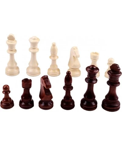 4 King Height Wooden Chess Pieces (32+2 Extra Queens) Wooden Chess Pieces Tournament Staunton Wood Chessmen Pieces Only Chess...