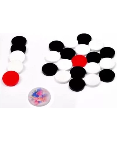 Professional Carrom Board Game Thunder Acrylic 6mm Coins Set of 24 Coins with 1 Striker Included $18.22 Board Games