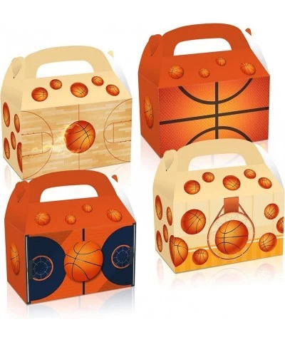 NA 12 Pieces Basketball Party Favors Boxes Basketball Party Candy Favor Treat Boxes Basketball Pattern Cardboard Favor for Ki...