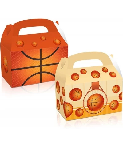 NA 12 Pieces Basketball Party Favors Boxes Basketball Party Candy Favor Treat Boxes Basketball Pattern Cardboard Favor for Ki...