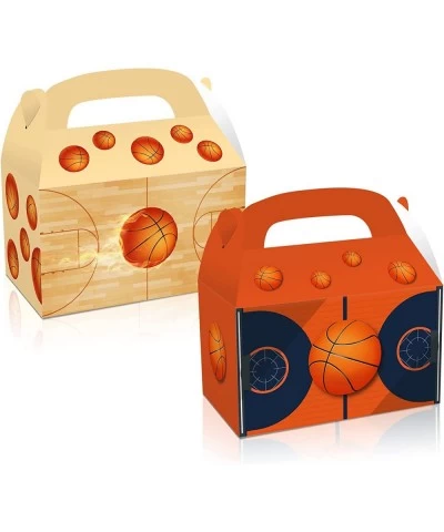 NA 12 Pieces Basketball Party Favors Boxes Basketball Party Candy Favor Treat Boxes Basketball Pattern Cardboard Favor for Ki...