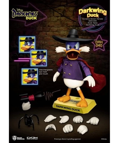 DuckTales: Darkwing Duck DAH-040 Dynamic 8ction Heros Action Figure Multicolor $87.68 Action Figures