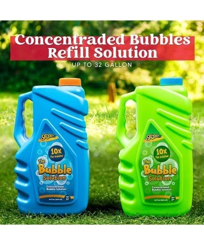 2 Bottles Bubbles Refill Solutions 64 oz (up to 5 Gallon) Big Bubble Solution 64 OZ Concentrated Bubble Solution for Bubble M...