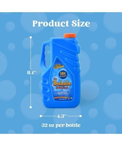 2 Bottles Bubbles Refill Solutions 64 oz (up to 5 Gallon) Big Bubble Solution 64 OZ Concentrated Bubble Solution for Bubble M...