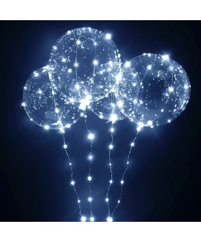 10 PACKS LED Bobo Balloons Transparent LED Light Up Balloons Helium Style Glow Bubble Balloons with String Lights for Party B...