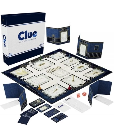 Clue Board Game Signature Collection Premium Packaging and Components Family Games for Kids and Adults Mystery Games for 2 to...