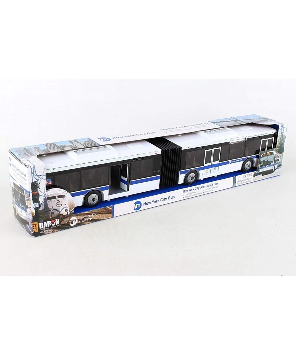 RT8563 New York City MTA Metro Articulated Electric Bus 1:43 Scale- 16 Inches long White/Blue/Black $41.76 Kids' Play Buses