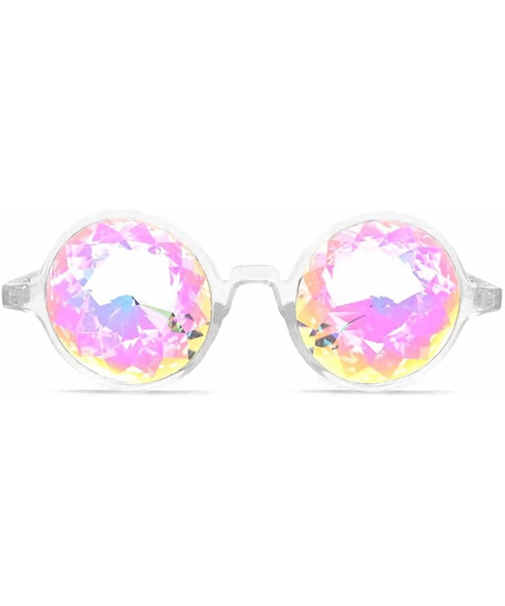 Kaleidoscope Glasses Rainbow Crystal Lenses - Multicolor Fractal Prism - Rave Festival EDM Light Show $34.52 Prisms & Kaleido...