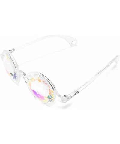 Kaleidoscope Glasses Rainbow Crystal Lenses - Multicolor Fractal Prism - Rave Festival EDM Light Show $34.52 Prisms & Kaleido...