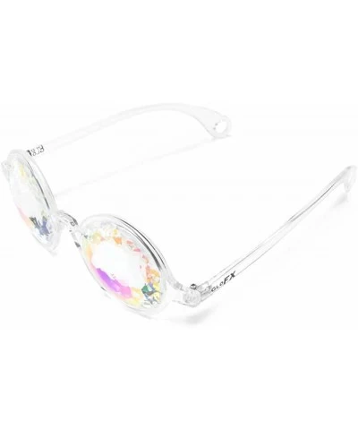 Kaleidoscope Glasses Rainbow Crystal Lenses - Multicolor Fractal Prism - Rave Festival EDM Light Show $34.52 Prisms & Kaleido...