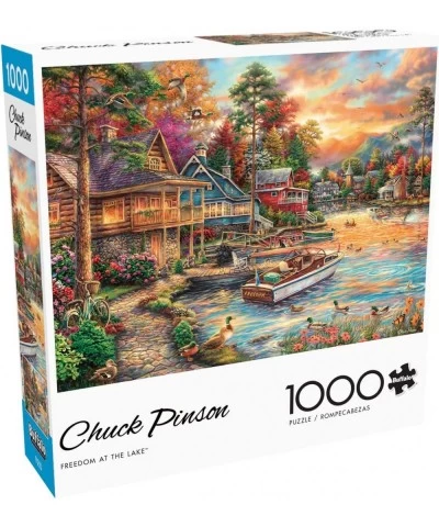 Chuck Pinson - Freedom at The Lake - 1000 Piece Jigsaw Puzzle $25.00 Jigsaw Puzzles