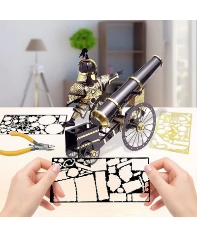 3D Puzzles for Adults Metal Model Building Kits - Artilleryman Pen Holder DIY 3D Metal Puzzle Handcraft Kit Birthday Gift for...