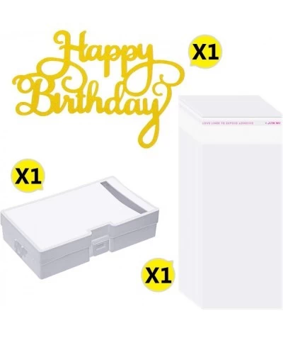 Pulling Money Box Plastic Cake Money Pulling Box 20 Transparent Bag Connected Pockets and Birthday Cake Topper for Cake Decor...