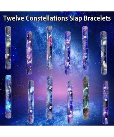 48Pcs Slap Bracelets for Kids Adults Party Favors Snap Bracelets with Space Constellation Design Gift for Classroom Prizes ca...