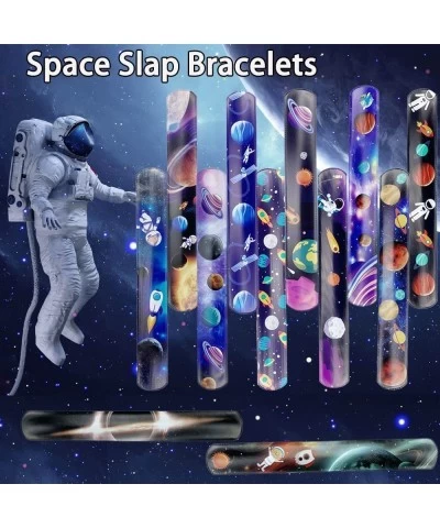 48Pcs Slap Bracelets for Kids Adults Party Favors Snap Bracelets with Space Constellation Design Gift for Classroom Prizes ca...