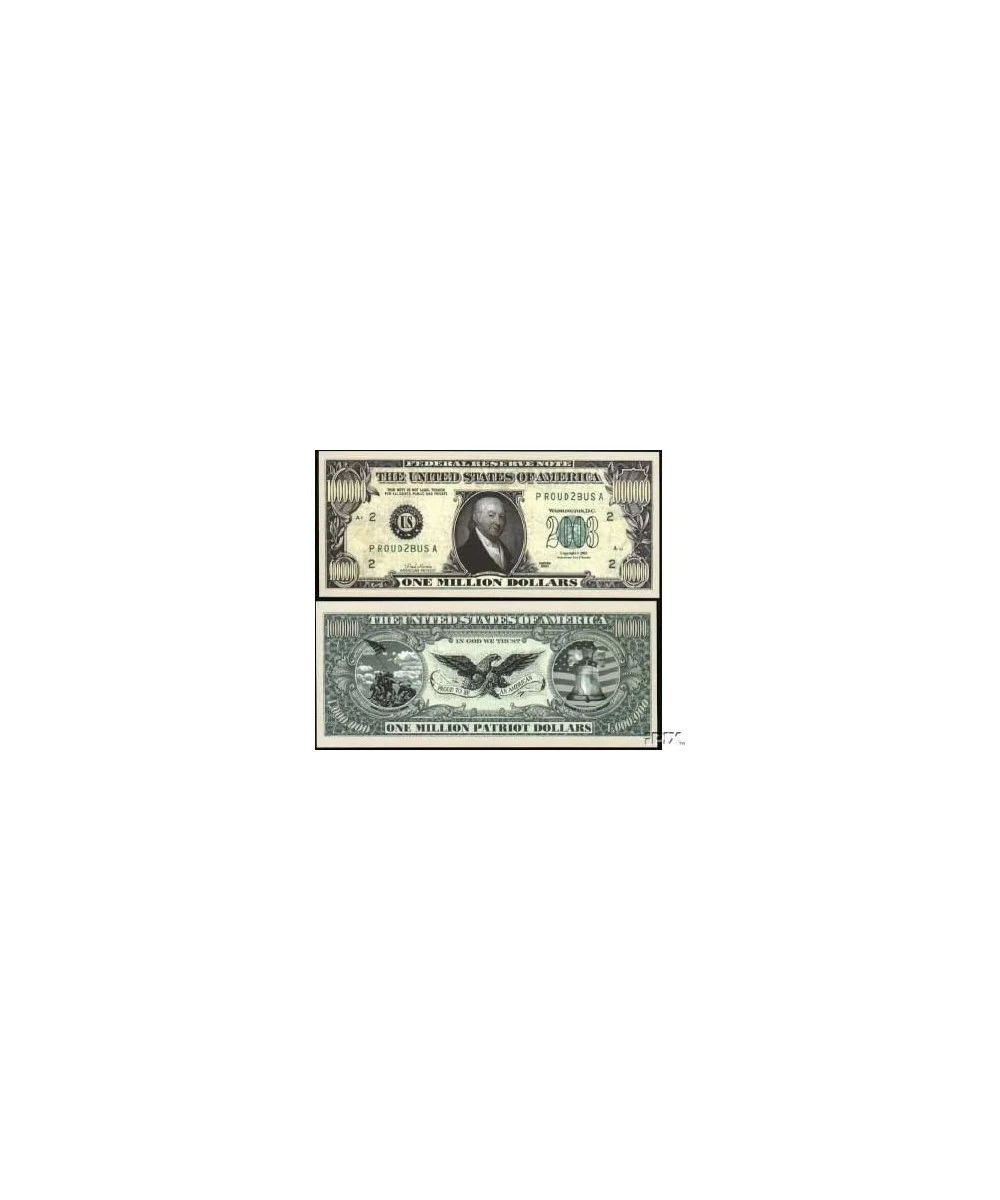 (5) Patriot Million Dollar Bill $15.17 Gags & Practical Joke Toys