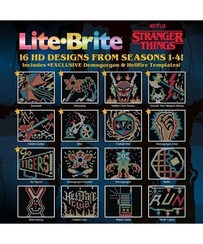 Lite-Brite Stranger Things Special Edition - Demogorgon Hunters - Amazon Exclusive - High-Definition Grid 16 HD Templates 900...