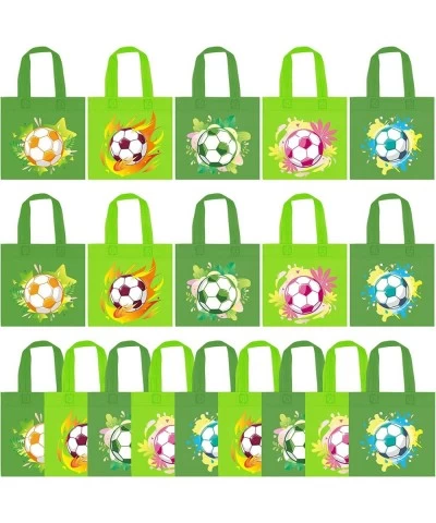 20 PCS Soccer Party Favor Bags Soccer Non-Woven Gift Bags Treat Gift Bags for Kids Birthday Party Sports Theme Party Baby Sho...