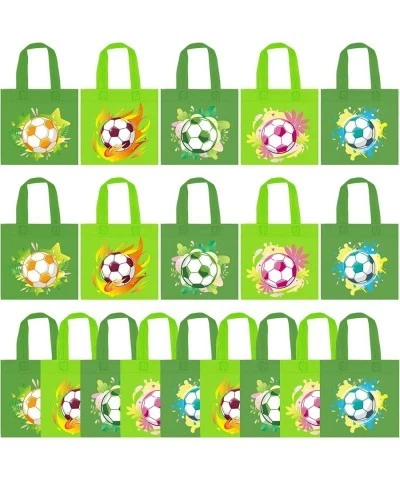 20 PCS Soccer Party Favor Bags Soccer Non-Woven Gift Bags Treat Gift Bags for Kids Birthday Party Sports Theme Party Baby Sho...