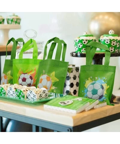 20 PCS Soccer Party Favor Bags Soccer Non-Woven Gift Bags Treat Gift Bags for Kids Birthday Party Sports Theme Party Baby Sho...