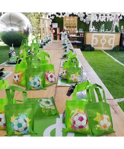 20 PCS Soccer Party Favor Bags Soccer Non-Woven Gift Bags Treat Gift Bags for Kids Birthday Party Sports Theme Party Baby Sho...