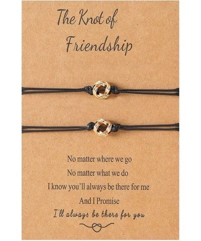 2/3 Pcs Best Friend Bracelets Friendship Bff Matching Distance Knot/Butterfly/Star Bracelet/Necklace Christmas Gifts for Wome...