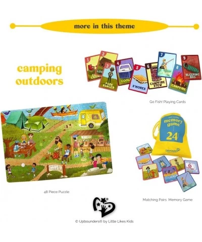 Upbounders- Camping Outdoors - Memory Matching Card Game for Toddlers - Best Pairs Game for Kids Ages 3+ Years $25.54 Card Games