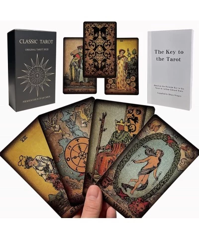 Tarot Cards Deck with Guidebook for Beginners Vintage Tarot Card Decks Unique Fortune Telling Game $30.27 Fortune Telling Toys