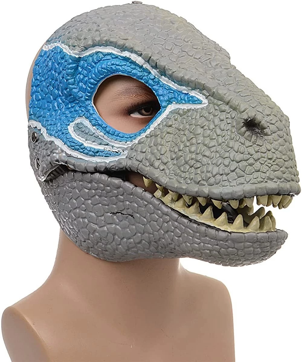 Dinosaur Mask Moving Jaw Movable Halloween Decor Tyrannosaurus Rex Animal Mask Christmas Gifts for Adults $28.99 Kids' Dress-...