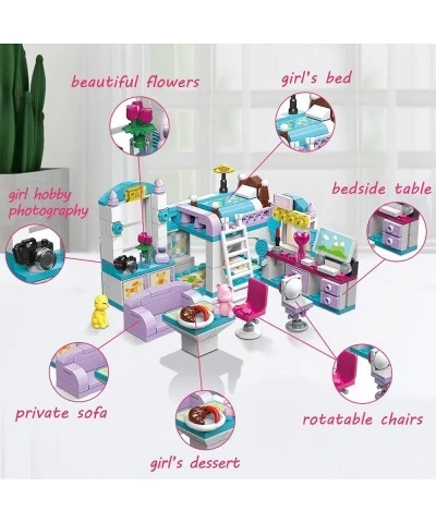 6-12 Girl's Dream Home Building Blocks Kit Educational Toy Build Girl's Bedroom or Living Room or Kitchen 3 Building Methods ...