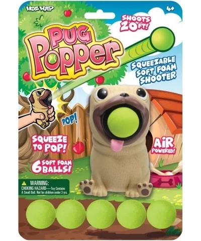 Pug Popper Toy - Pop Foam Balls Up to 20 Feet - 6 Balls Included - Age 4+ $28.53 Toy Foam Blasters & Guns